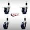 Service Caster 3.5'' SS Solid Poly Swivel 1-3/8'' Expanding Stem Caster Set 2 Total Lock Brakes, 4PK SCC-SSEXTTL20S3514-SPUS-2-S-2-138 - alternate 4